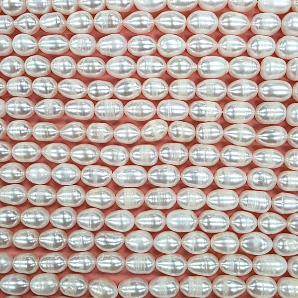 FRESHWATER PEARL RICE 7-8MM WHITE